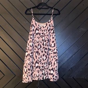 Peach Love Blush Cheetah Shift Dress
